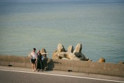 跨海大桥下的勇气之旅与绝美风景